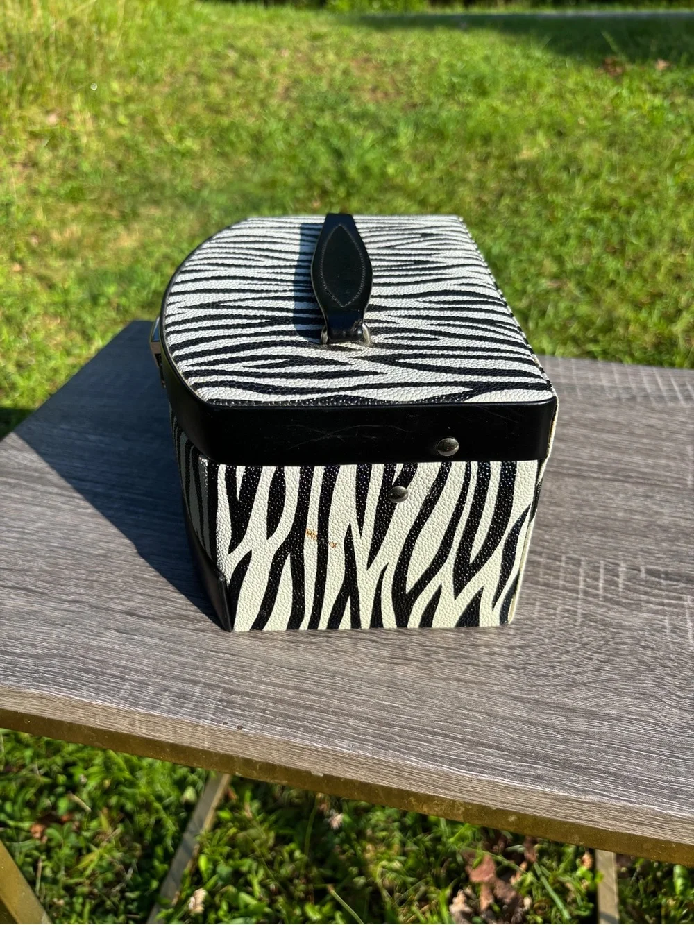 Jewelry Case Travel Organizer Zebra Design